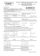 Đề thi Giữa kì 2 Vật lí 10 năm 2025-2026 trường THPT Duy Tân (Quảng Ngãi)